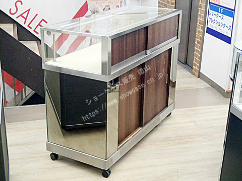 リサイクル・アウトレット・中古/木製カウンターケース 宝飾